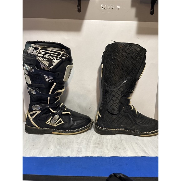 Gaerne G-React MX Boots. Size 11 Worn Bottoms Look At Pics Right Boot Leans main image 6